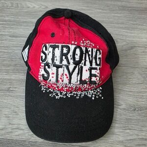 WWE Nakamura Strong Style‎ Baseball Cap Hat Adjustable Black Red